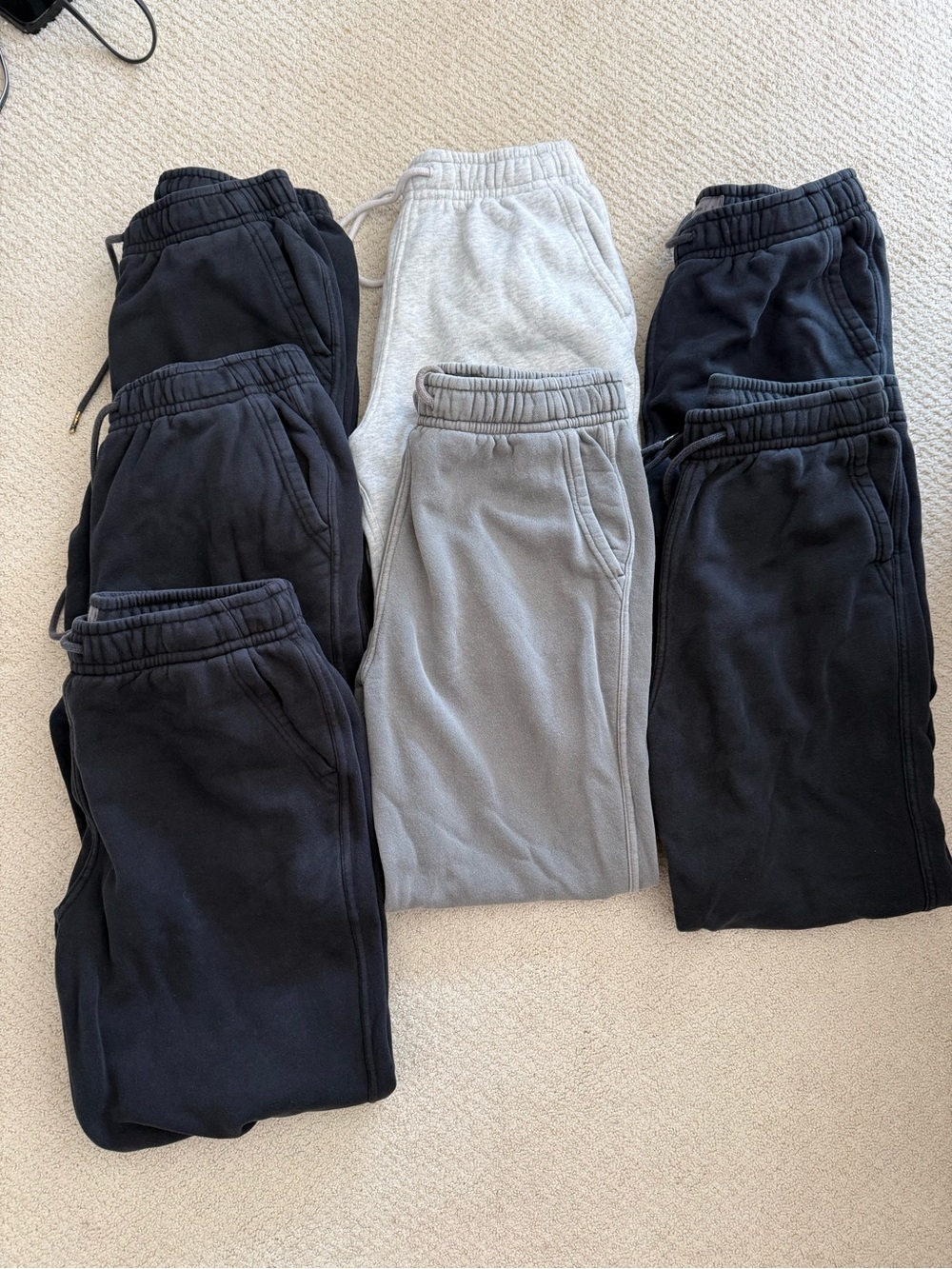 Abercrombie & Fitch men’s essential cinched sweatpants size S Long bundle of 7